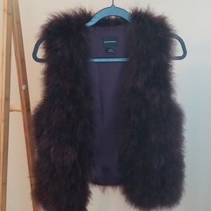 feather vest